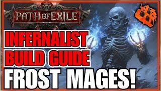 POE 2 FROST Mage Witch Endgame Build Guide... Infernalist / Duel Offering / Enfeeble  / Hellhound!