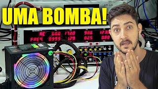 A FONTE DE 1200W DO ALIEXPRESS FOI TESTADA PELO TECLAB, PENSA NA BOMBA!