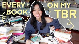 going through every book on my physical TBR !! ⊹₊⟡⋆