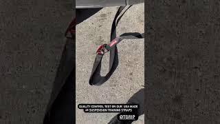 Towing  a full-size SUV using Made in USA fitness product. Tgrip suspension training straps. #tgrip