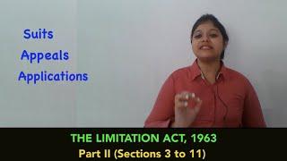 LIMITATION OF SUITS, APPEALS AND APPLICATIONS (THE LIMITATION ACT, 1963 - PART II)