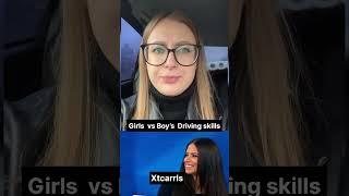 Girls Vs Boys Driving Skills  #bmw #mercedes #usa #audi #canada #california #car #m5 #dodge