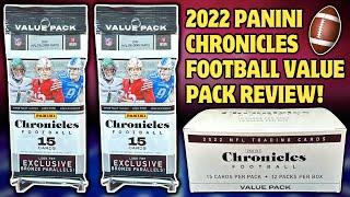 *2022 CHRONICLES FOOTBALL VALUE PACK REVIEW! OPENING A FULL BOX - COST ME $100!