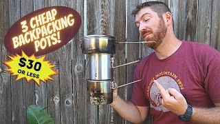 3 Cheap Camp/Backpacking Pots Under $30