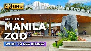 New! MANILA ZOO Walking Tour 2023  | WHAT HAS CHANGED at The Renovated ZOO? | Philippines【4K】