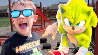 RACING with Super Sonic 2 in Real Life! (He's SO fast)