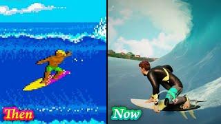 Evolution of Surfing video games 1987 - 2018