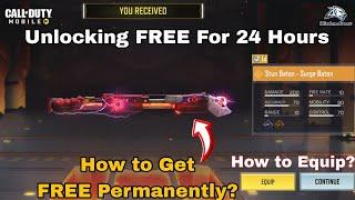 How to Get FREE Stun Baton - Surge Baton Legendary For 24 Hours | How to Unlock Permanently | Equip