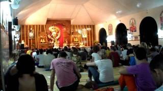 Satsang at Sivananda Yoga ashram in Kerala