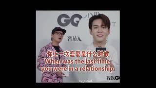 [eng sub] 曾舜晞 Joseph Zeng Shunxi asks "When was the last time you were in a relationship?"- GQ 灵感之夜