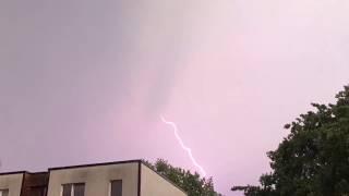 Unwetter trifft Hamburg‘s Osten Schwer 10.05.2018