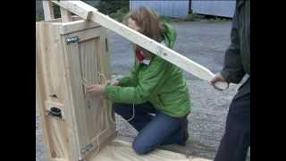 How to use a hand hay baler