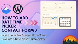 How to add Date Time picker contact form 7 | Contact form 7 addon