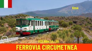Viaggio in cabina Ferrovia Circumetnea Gurrida - Cibali (Sicilia - Italia) vista del macchinista 4K