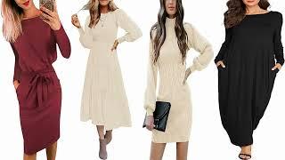 Stunning And Elegant Trendy casual long sleeve dresses for women Ideas 2023