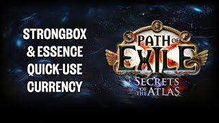 Secrets of the Atlas New Feature: Strongbox & Essence Quick-Use Currency