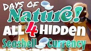 All 4 Hidden Seashell Event Currency - Days of Nature Sky Children of the Light nastymold