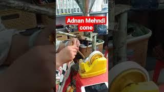 Adnan Mehndi cone making video | Handmade Organic Mehndi cone