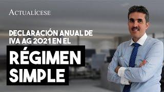 Declaración anual de IVA AG 2021 del SIMPLE: ¿puede arrojar saldo a pagar o saldo a favor?