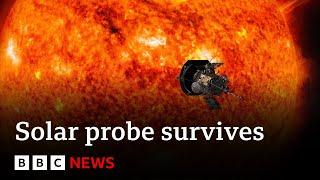 Nasa makes history with closest-ever approach to Sun | BBC News