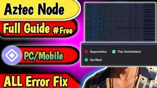 Aztec node run | Error Fix  | Aztech network testnet | Aztech Airdrop | Aztec Node | Testnet