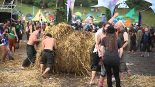 O.Z.O.R.A. 2010 DVD teaser - a spontaneous hay fight after a huge storm at the Ozora Festival