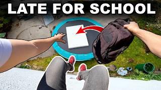 LATE FOR SCHOOL - Parkour POV