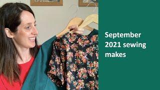 September 2021 sewing makes