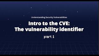 Intro to the CVE: The vulnerability identifier