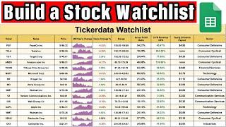 Build an Automated Stock Watchlist in Google Sheets! (Step by Step Tutorial)