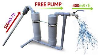 I Turn PVC Pipe Into a Water Pump No Need Electric Power