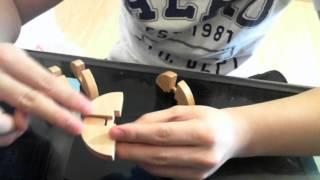 How to solve Chinese Wooden Puzzles (KongMing Lock #2)