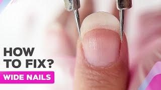 How to Fix Wide Nails | Manicure + Gel Polish | Animal Print Nail Art