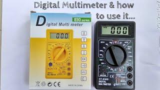 How to use Digital Multimeter  in English