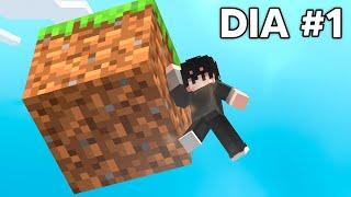 ¡100 DÍAS EN 1 BLOQUE en Minecraft Hardcore!