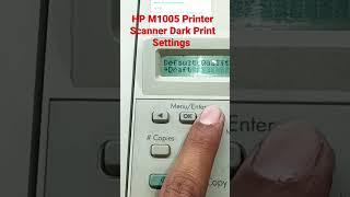 HP M1005 PrinterScanner Dark Print Settings #atultechtips #computer #printer #hp