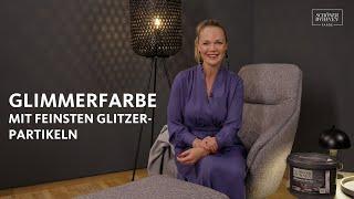 Strahlende Wände für strahlende Zeiten zuhause | Trendstruktur Glimmerfarbe