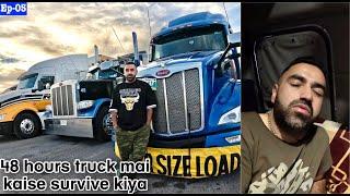 48 hours surviving in Truck | London | Canada | Truck Driver Life