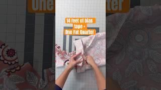 Must-know sewing hack!   Sew continuous bias tape with just One fat quarter ️