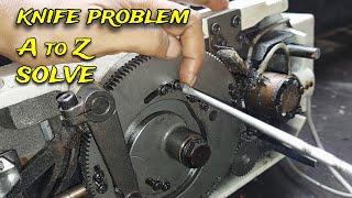 manual buttonhole sewing machine knife is not working || kaj machine knife problem