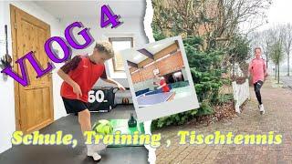 VLOG #4 Schule  Training ‍️ Tischtennis 