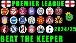 Premier League 2024/25 - Beat The Keeper Marble Race / Marble Race King