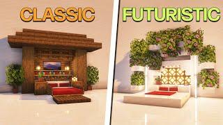 10+ Bed Designs in Minecraft! | Bedroom Ideas & Hacks