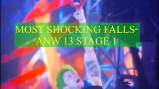 Top 10 Most Shocking Falls On Stage 1 Of American Ninja Warrior Season 13