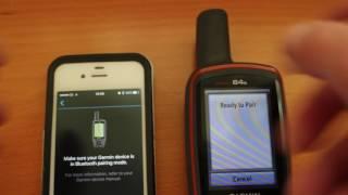 Pairing Garmin GPSMap64s to an iPhone