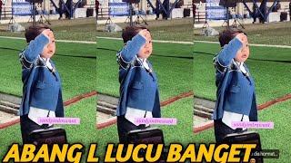 ABANG L LUCU BANGET KETIKA NYANYI DI LAPANGAN BOLA || LESLAR