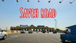 From Saveh road to Robat Karim city - roads around Tehran province رانندگی از جاده ساوه تا رباط کریم