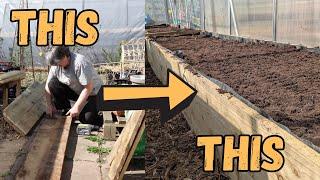 Building And Filling New Raised Beds Cheap And Recycled. Easy DIY
