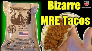 ARMY TACO NIGHT! Military MRE Beef Taco TASTE TEST  (2015) Menu 6 Meal Ready To Eat Ration Review