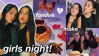 girls night | fondue com minha amiga *vlog*